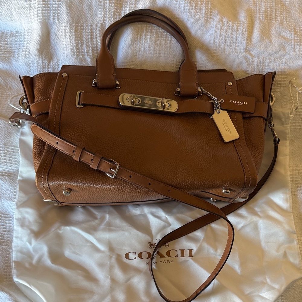 Coach Tan Leather Satchel